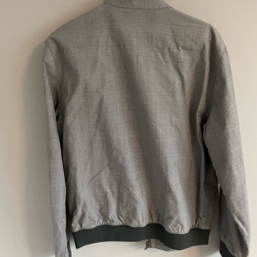 Banana Republic Grey Plaid Golf Coat - Picture 5 of 5
